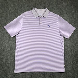 Tommy Bahama Relax Mens XL Polo Shirt Casual Golf Spanish Lavender ST225621MA